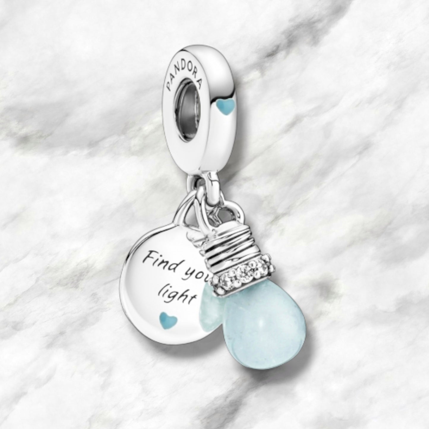 Light Bulb Charm Pendant in Silver925