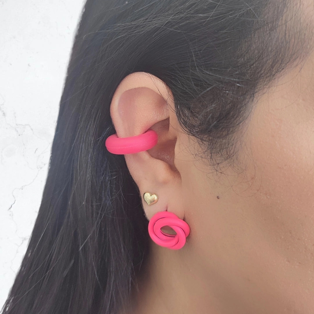 Earcuff Fucsia Neopreno OREJA
