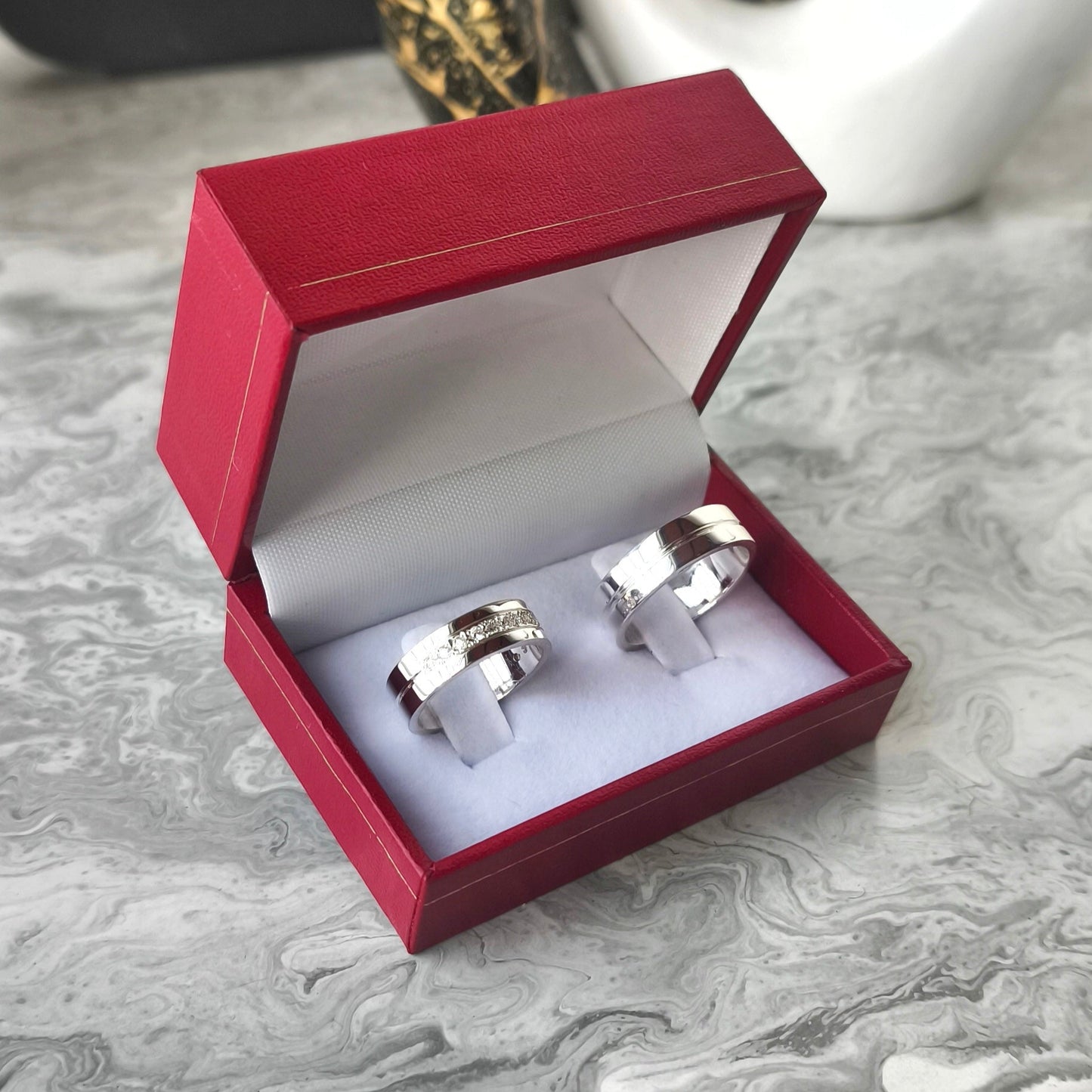 anillos matrimonio plata elegantes con envio gratis villavicencio y colombia