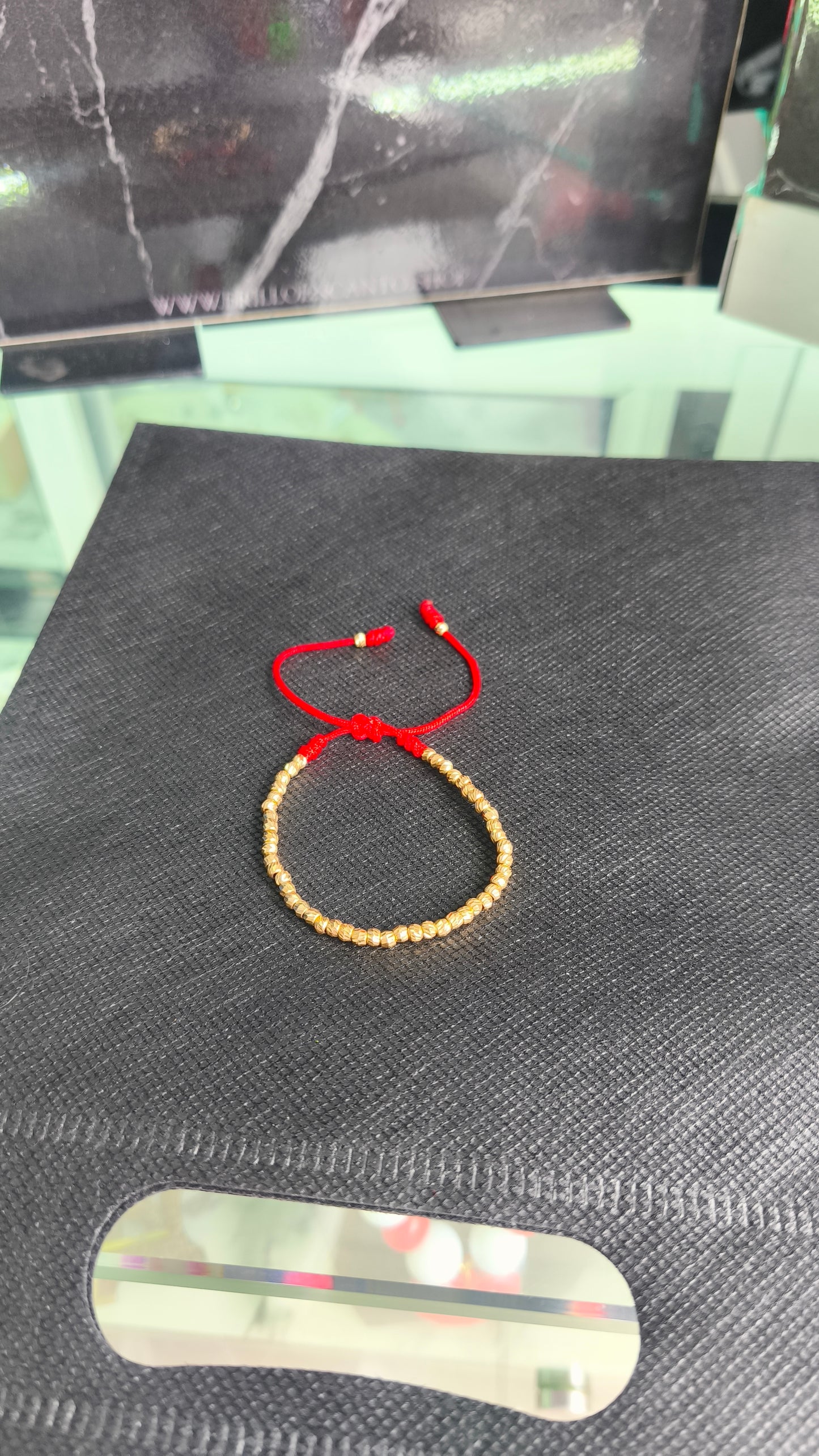 Pulsera de balines de oro de 18 kilates tamaño número 3