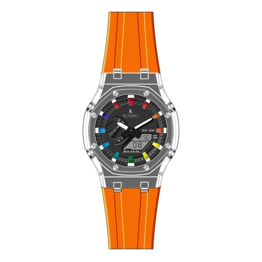 Kosmo K4010 Unisex Sports Watch Dual Time Waterproof 50M
