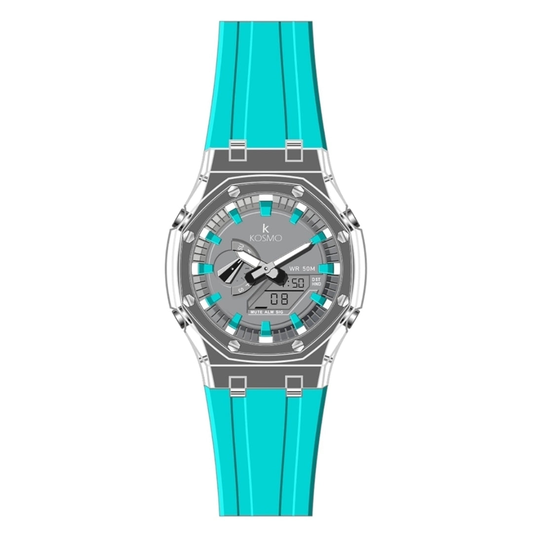 Kosmo K4010 Unisex Dual Time Watch, 50M Waterproof