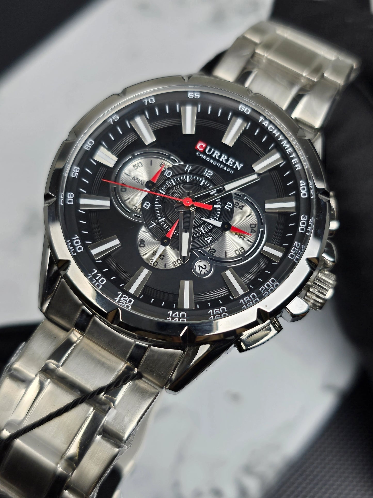 Reloj Curren 8363 Acerado Elegante Negro
