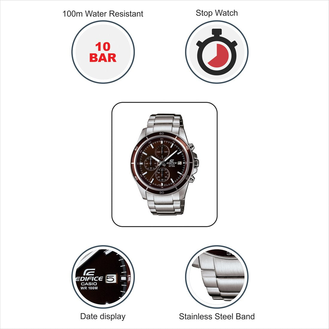 Reloj Casio Edifice EFR-526D-5CVUDF Ejecutivo