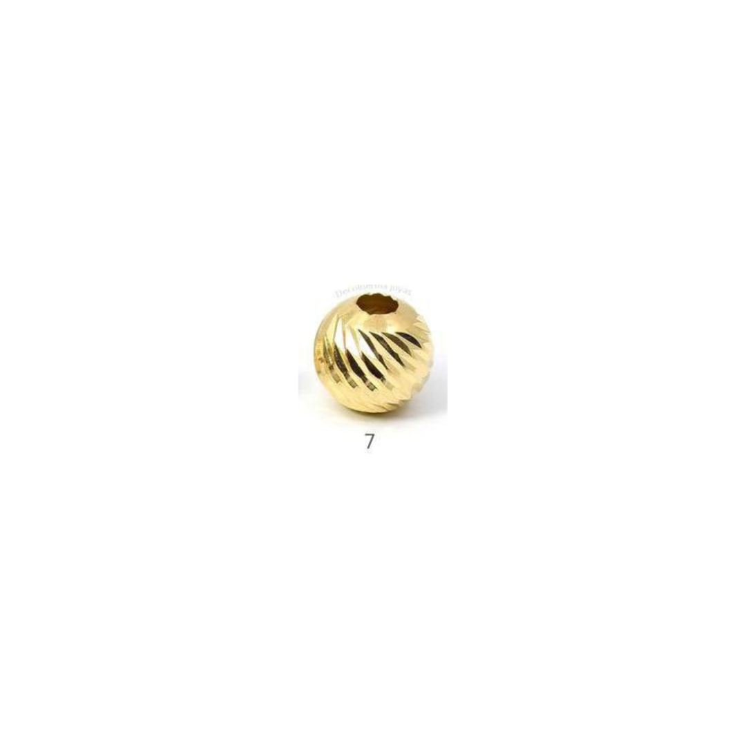 Pulsera Personalizada ORO 18K Balines Diamantados