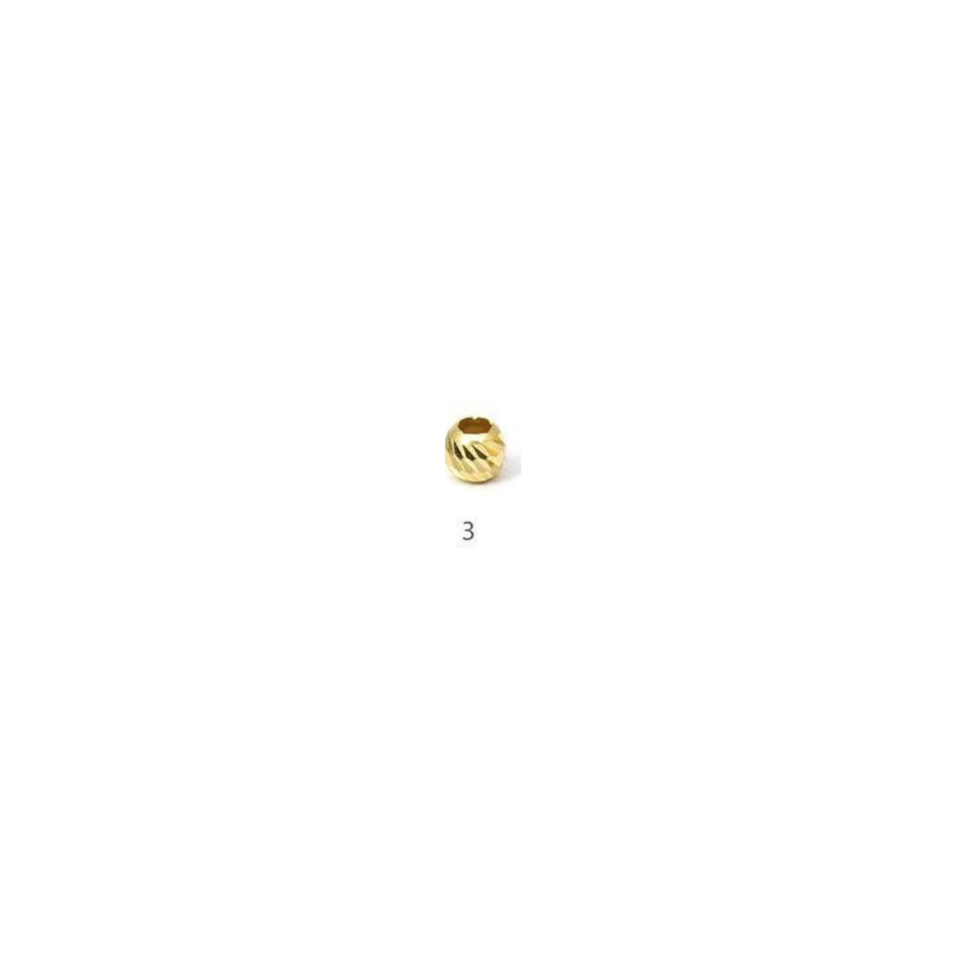 Pulsera Personalizada ORO 18K Balines Diamantados