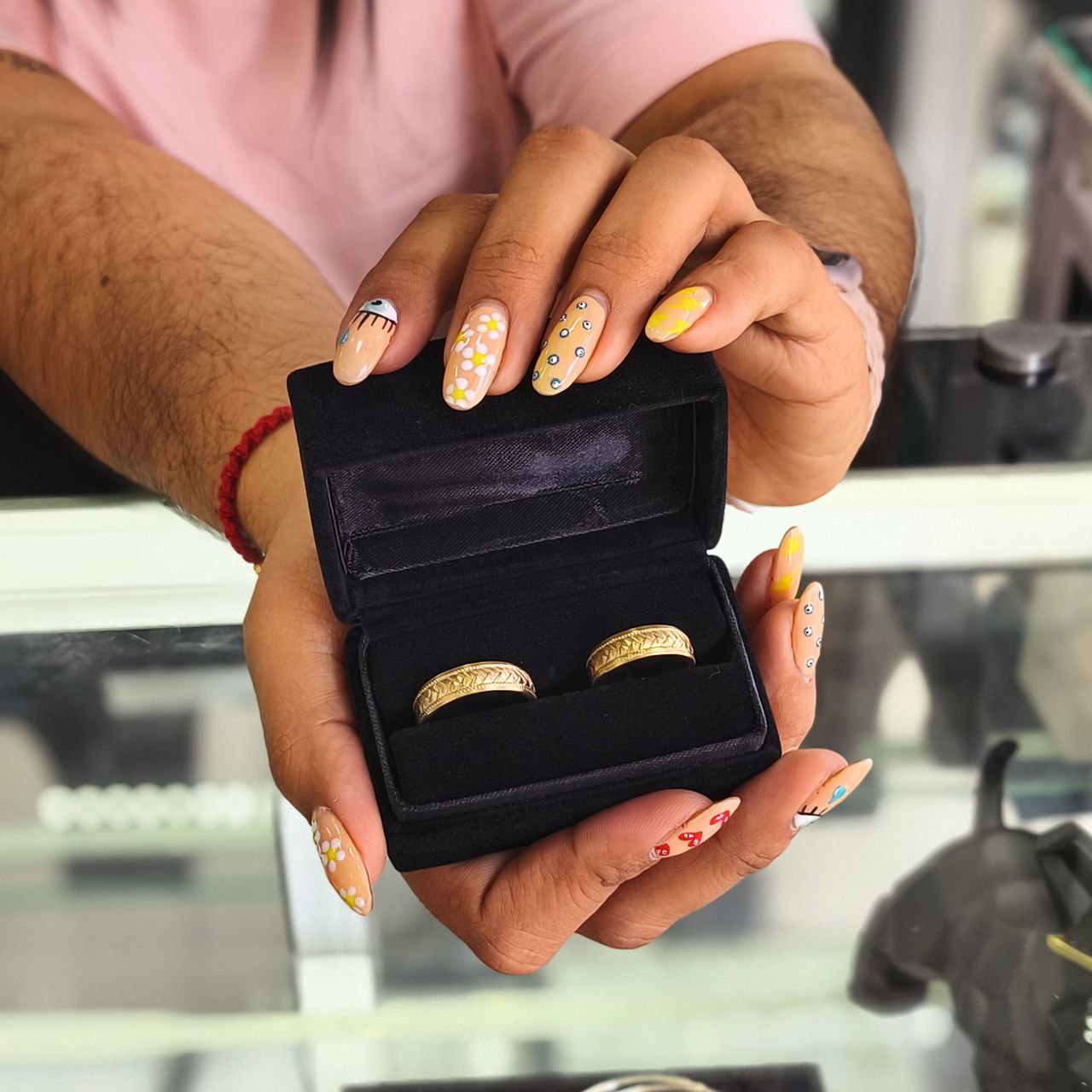 Argollas Anillos Matrimonio Florencia en Oro laminado18K