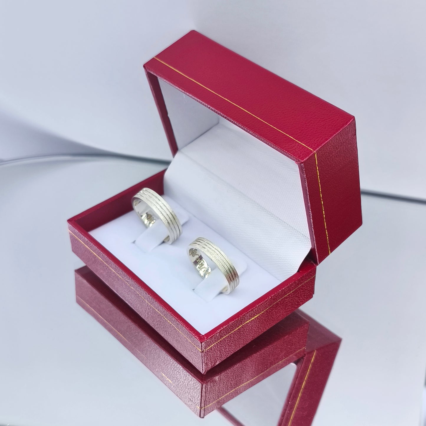 Athens Silver Wedding Rings