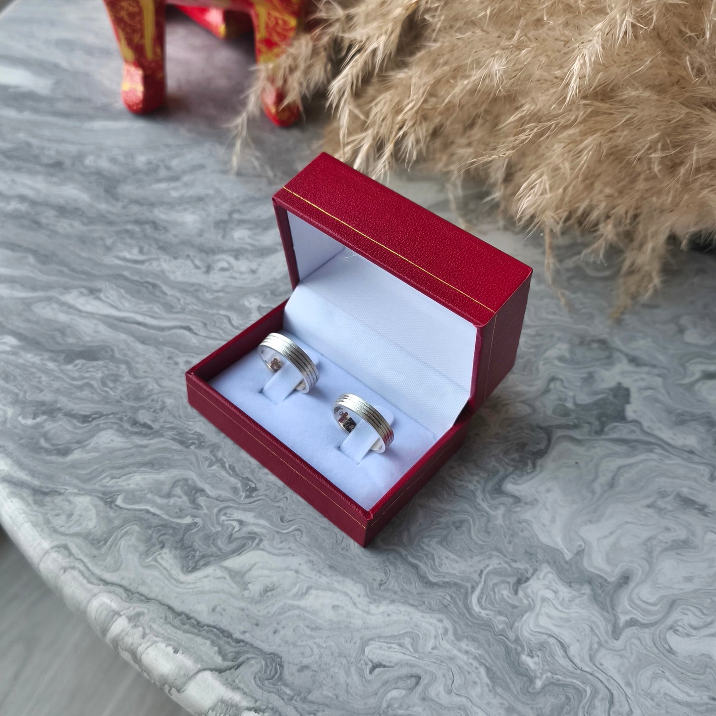 Athens Silver Wedding Rings