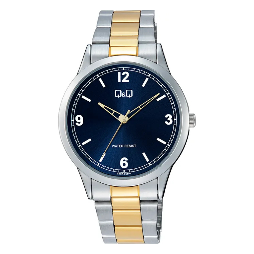 Reloj Q&Q C10A-056PY Acero Hombre Elegante Bicolor