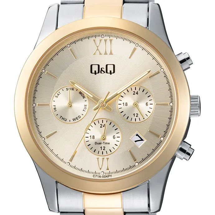 Reloj Q&Q C71A-004PY Hombre Bicolor