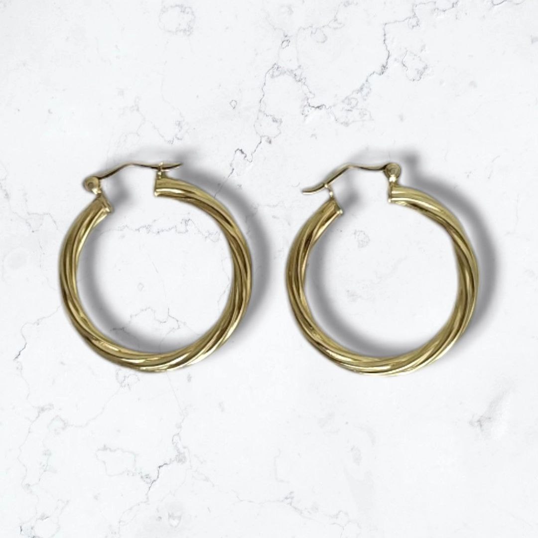 Candongas Oro Laminado 18k Melcochas | Brillo Encanto