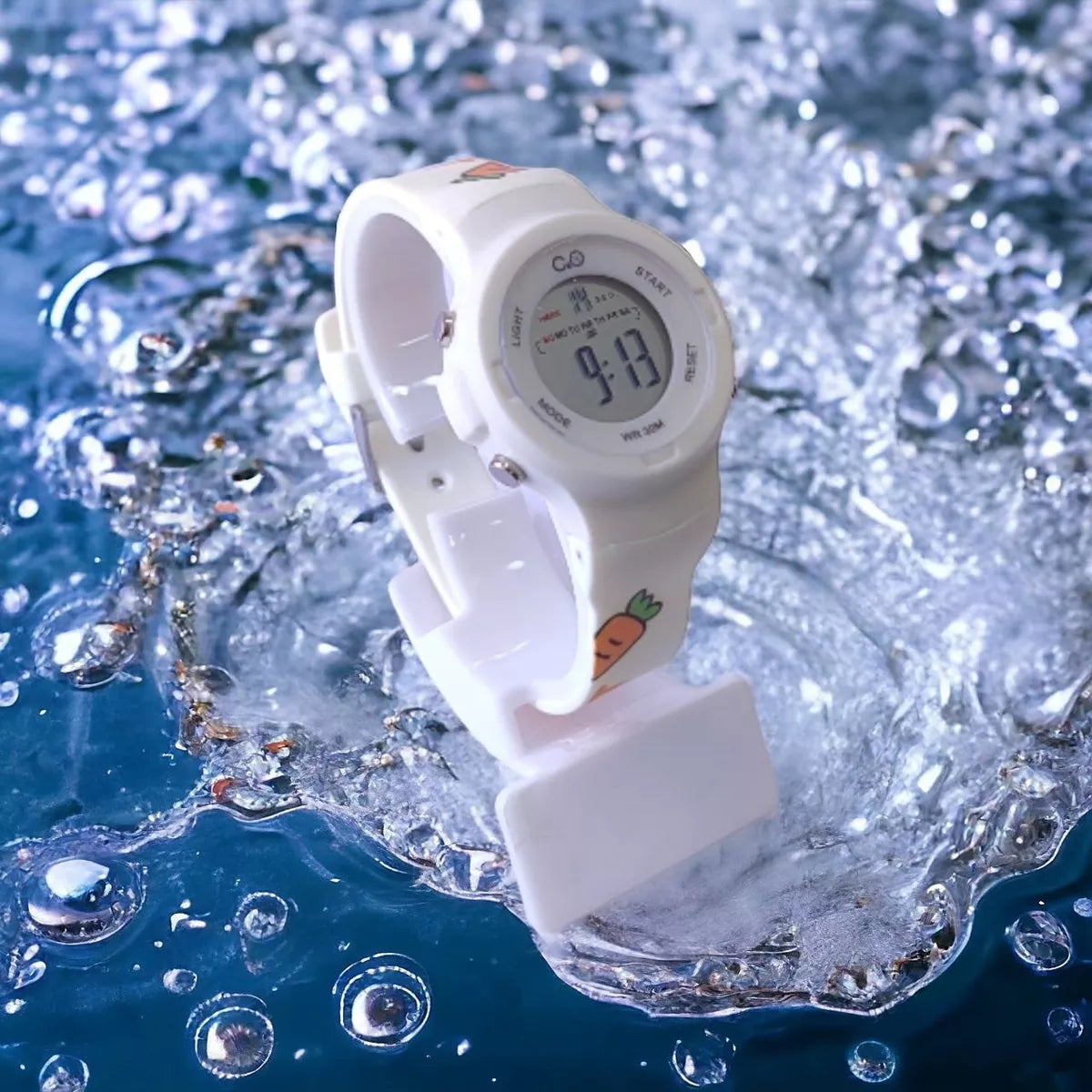 Reloj Niño Digital Impermeable al Agua Azul Rex