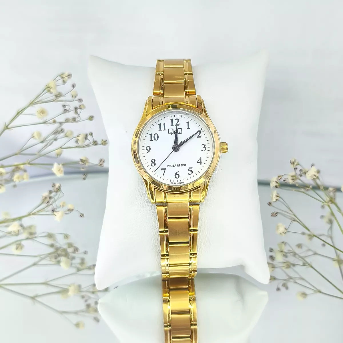 Q&Q Women's Watch, Elegant Gold, Q&Q Original, Small, Gold Steel C03A-002PY