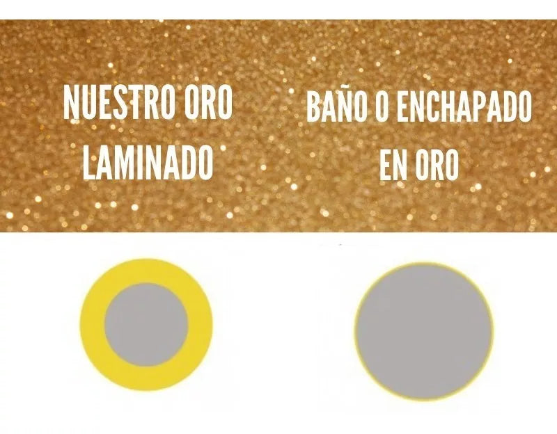 Candongas Medianas Mujer Oro Laminado18k Aros Melcocha