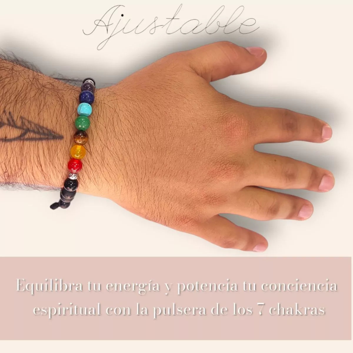 Pulsera Manilla 7 Chakras Piedras Naturales