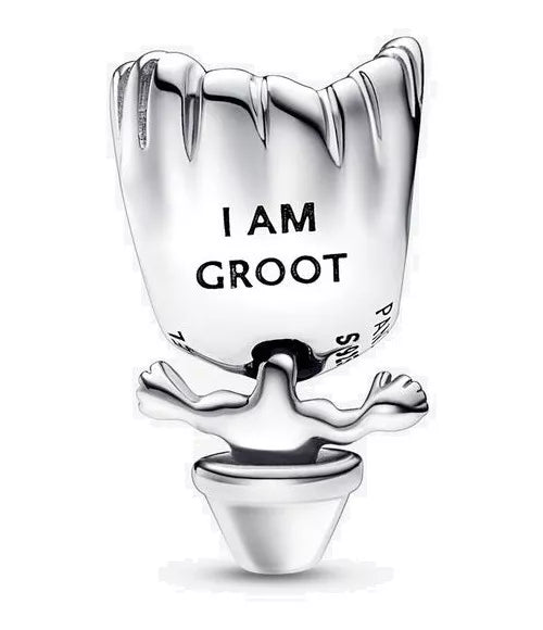 Dije Charm Yo Soy Groot Plata925 Marvel Guardianes De La Galaxia