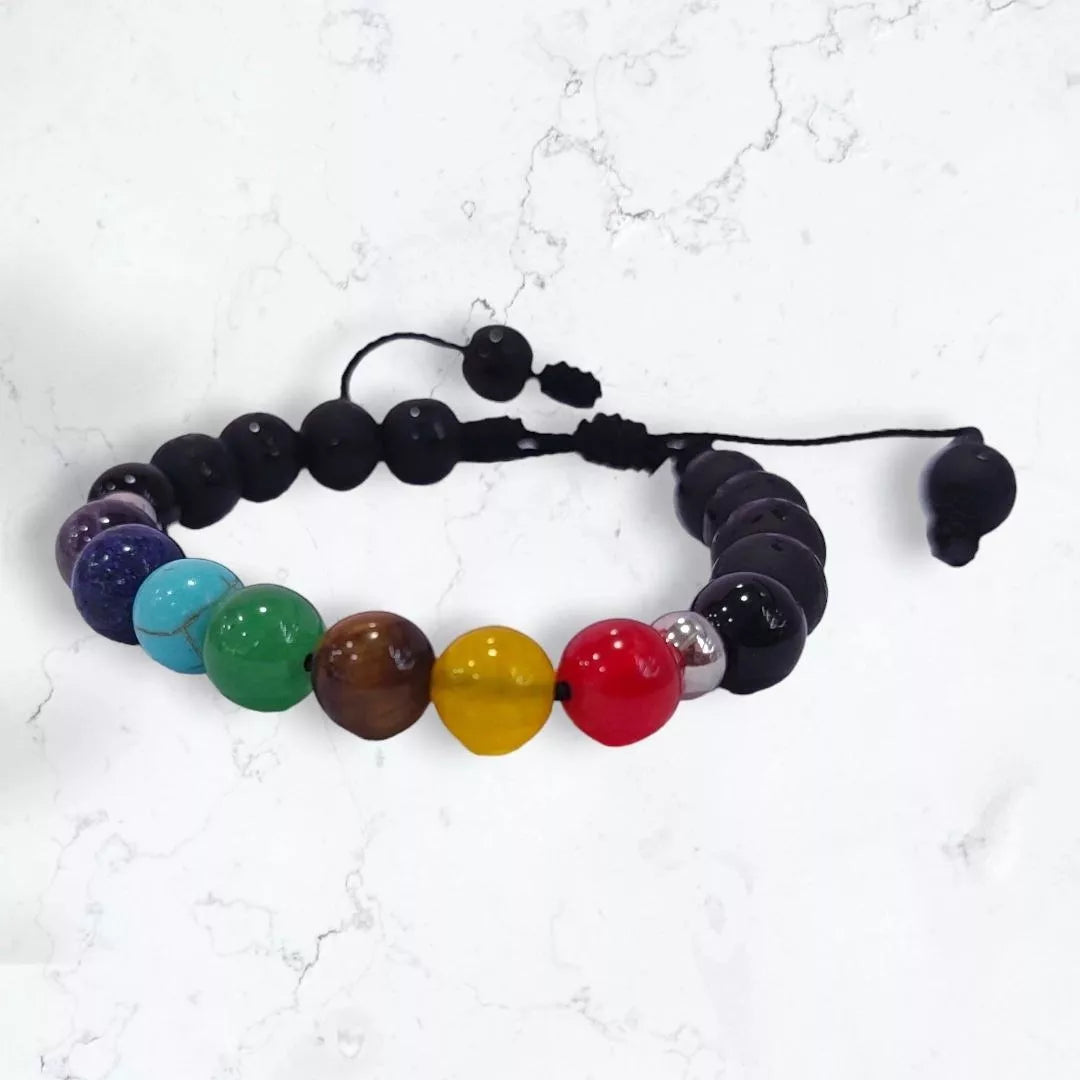Pulsera Manilla 7 Chakras Piedras Naturales