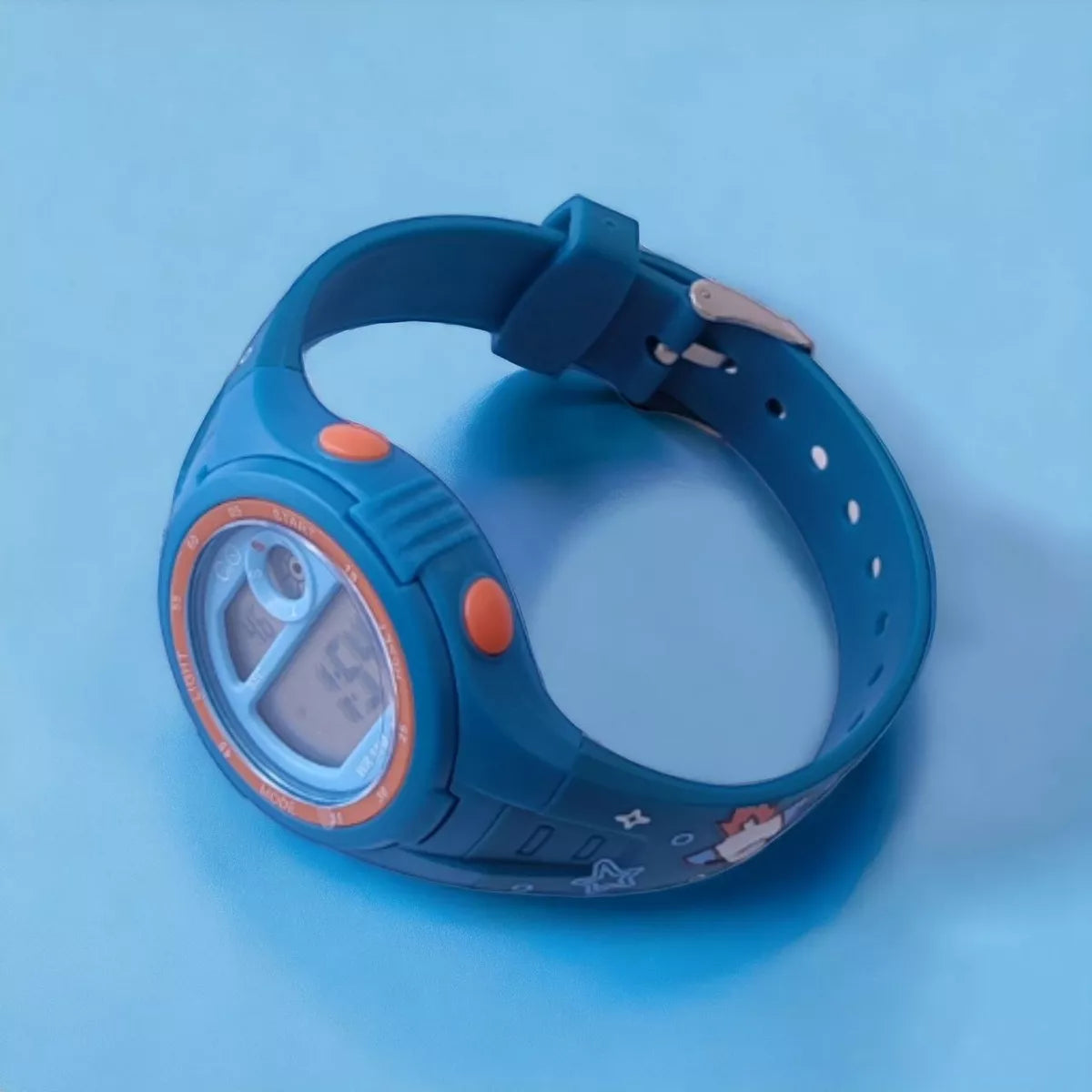 Reloj Niño Digital Impermeable al Agua Azul Rex