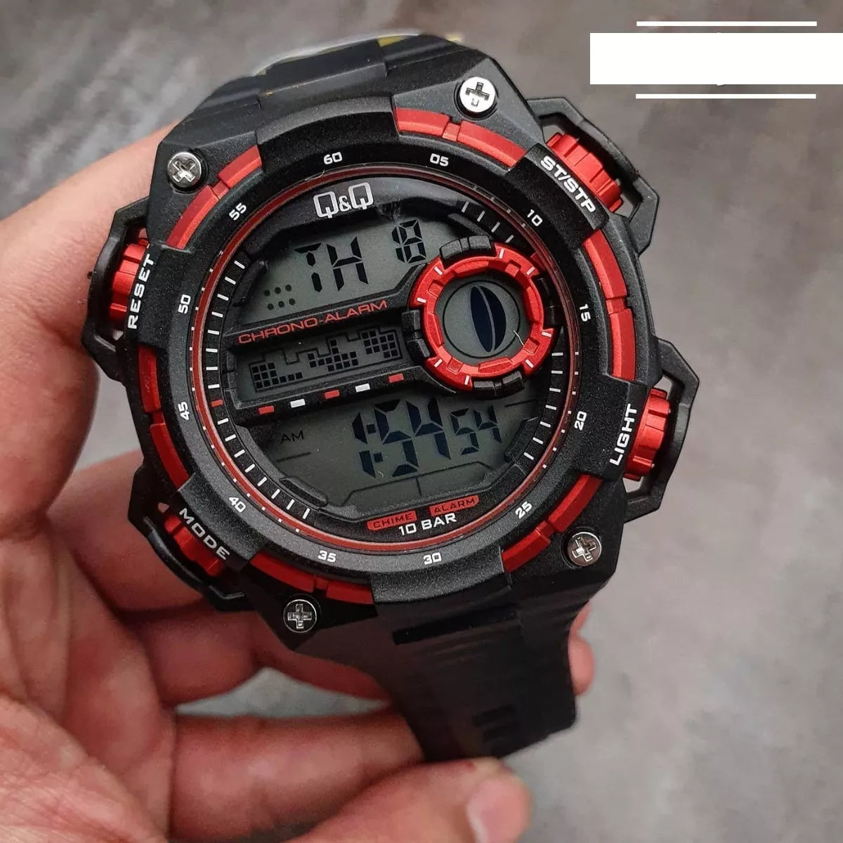 Reloj Q&Q M168J800Y Hombre Deportivo Digital Acuático