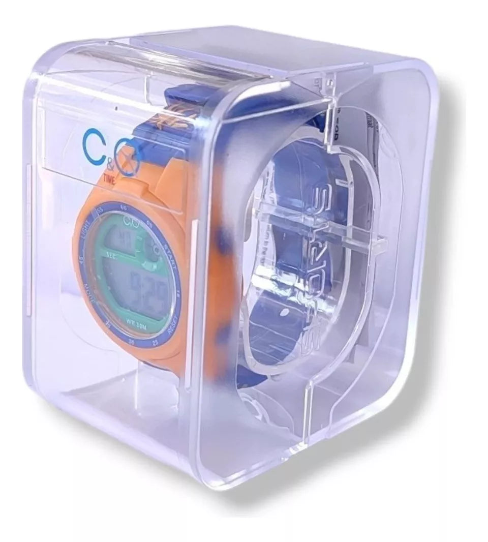 Reloj Niño Digital Impermeable al Agua Azul Rex