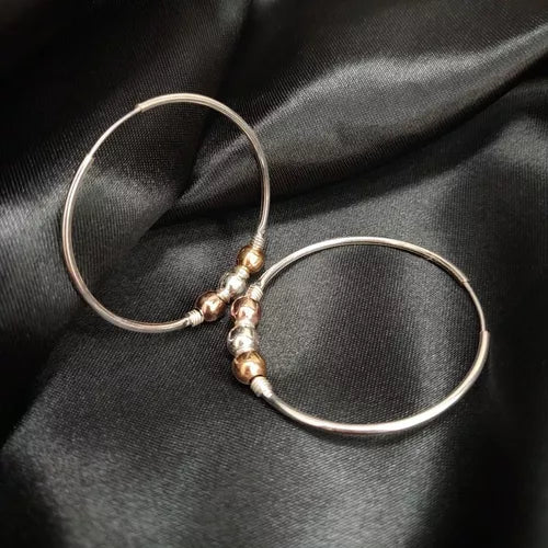 Aretes Candongas Grandes Oro Plata925