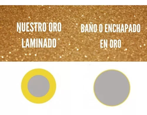 Candongas Grandes Mujer Oro Laminado18k 3 Cm Lunas