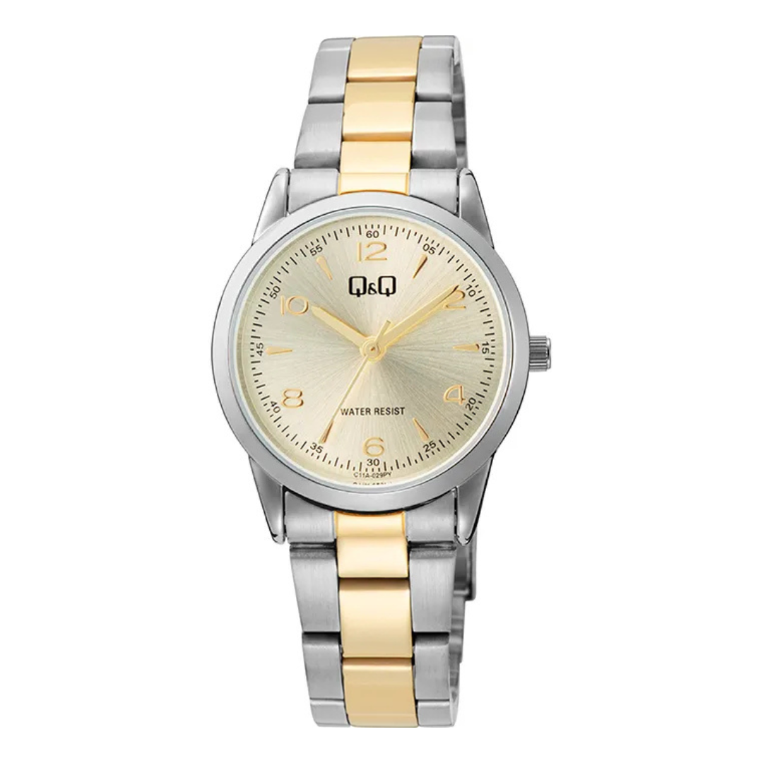 Reloj Mujer Qyq Original Q&q Acero Doble Color Pequeño