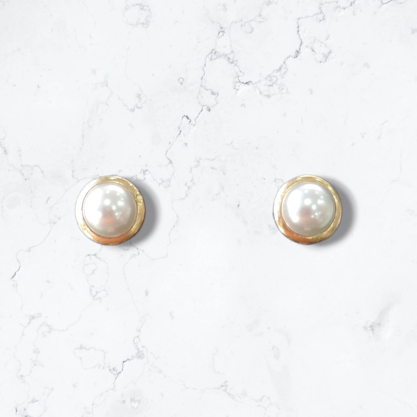 Anti-allergy 18k Gold-plated Pearl Earrings