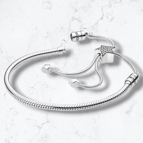 Manilla Pulsera Ajustable Estrella Plata925