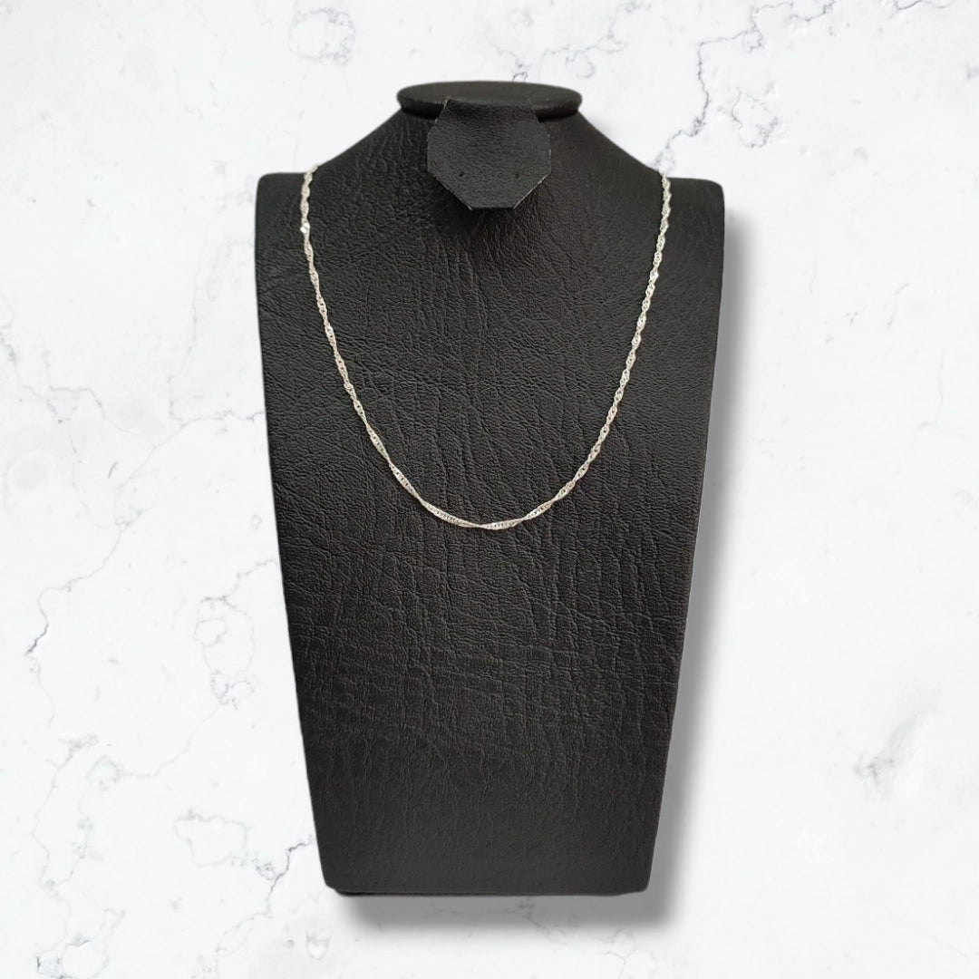 Collar Singapur Plata925 Mujer Elegante 45 CM