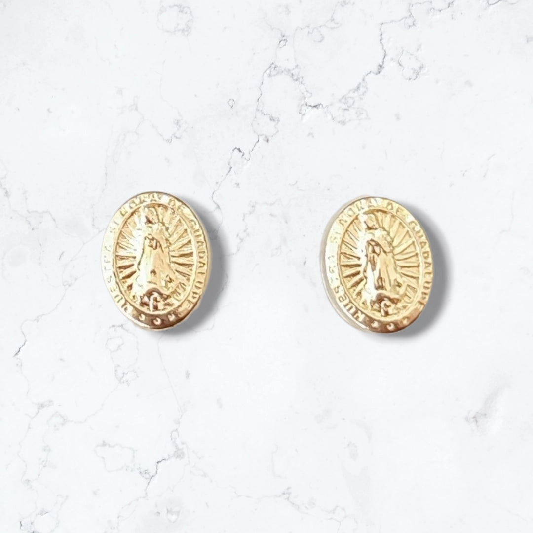 Aretes Piercing Anti alérgicos Virgen Pequeños Unisex Oro Laminado18k
