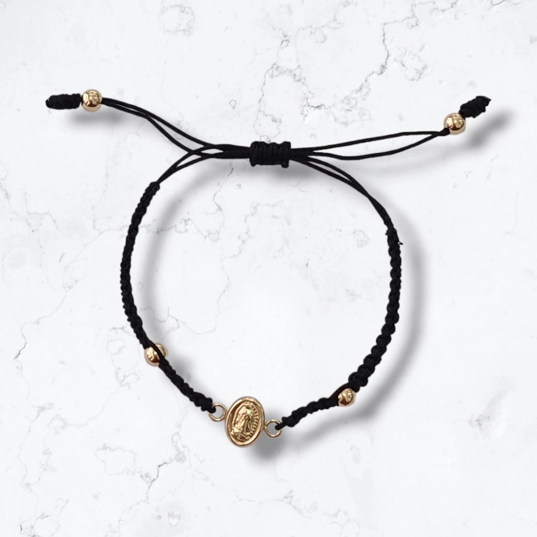 Pulsera Esclava Virgen Oro Laminado18k Bebes o niño