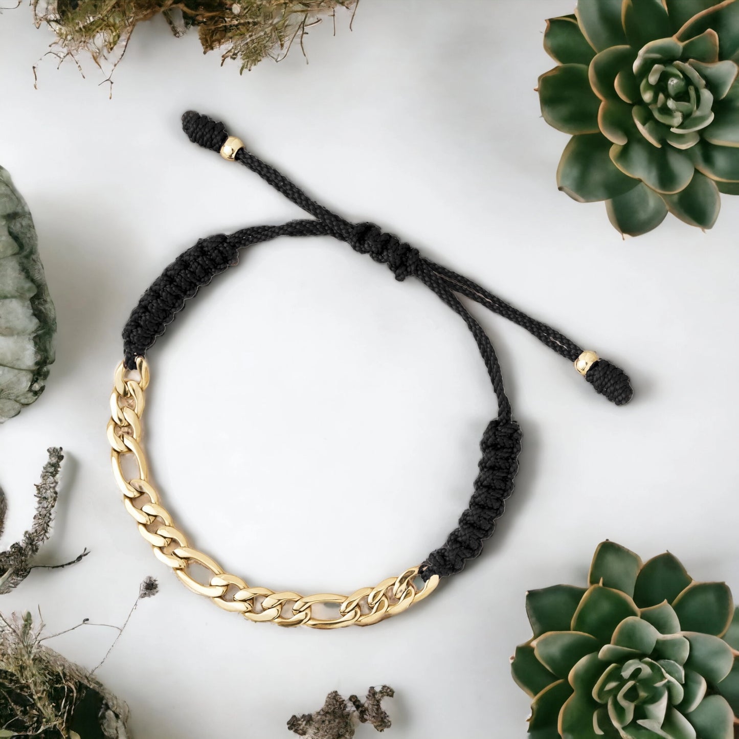 Pulsera Esclava Ajustable en Oro Laminado18k Unisex