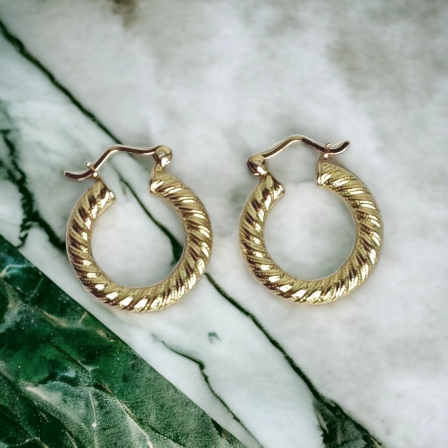Candongas Pequeñas Oro Laminado18k Aros Melcocha 1,7 CM