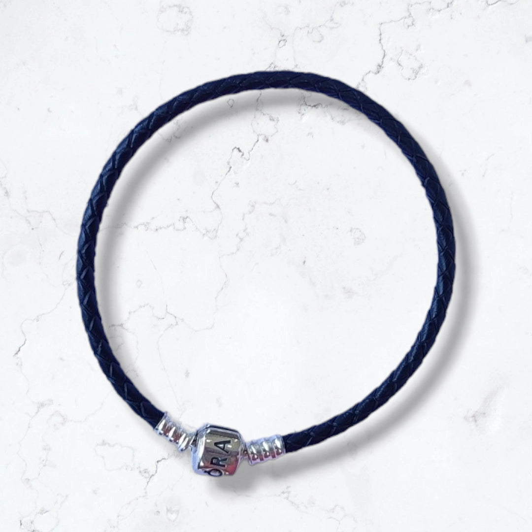Pulsera cuero y plata925