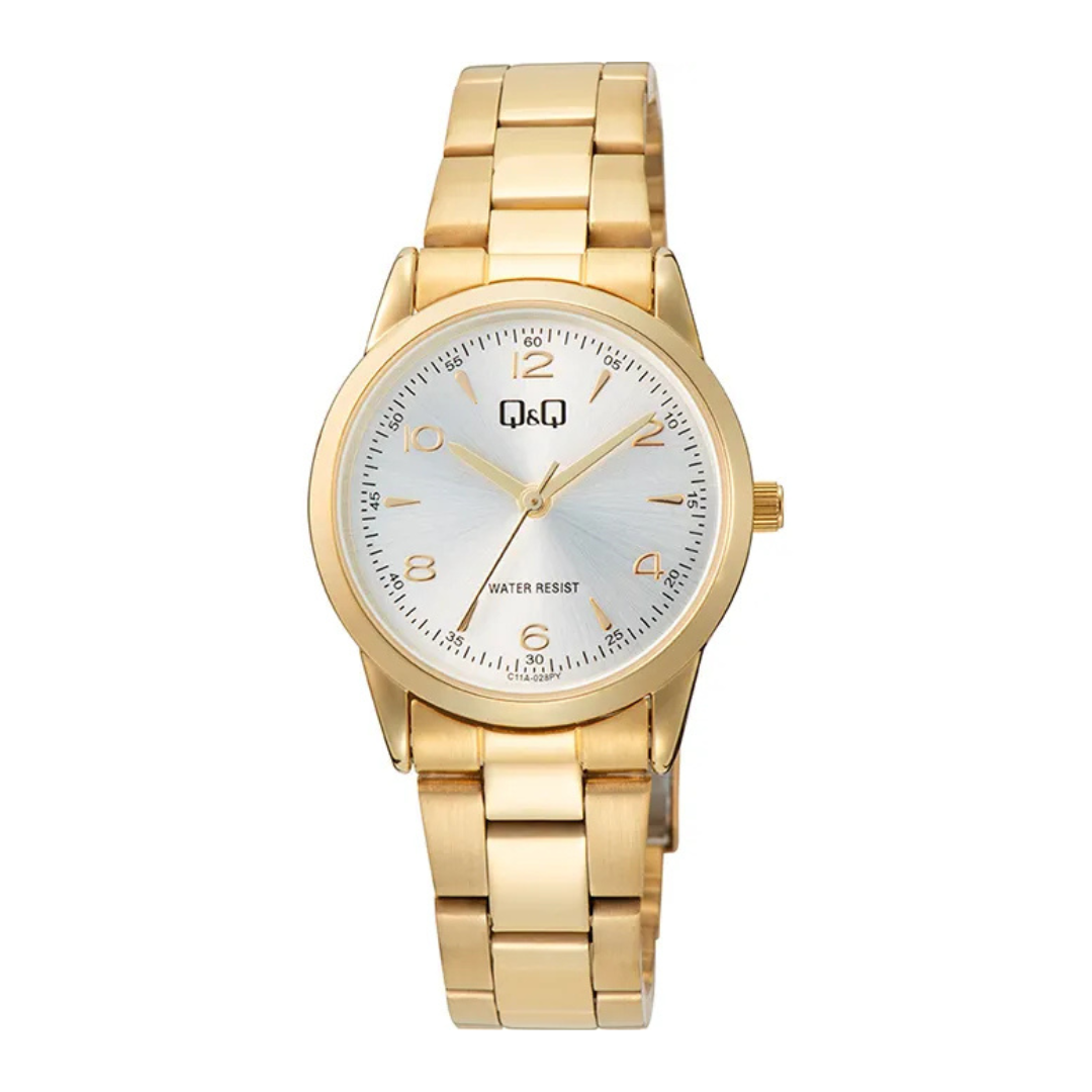 Reloj Mujer Qyq Original Q&q Elegante Dorado C11a-028py