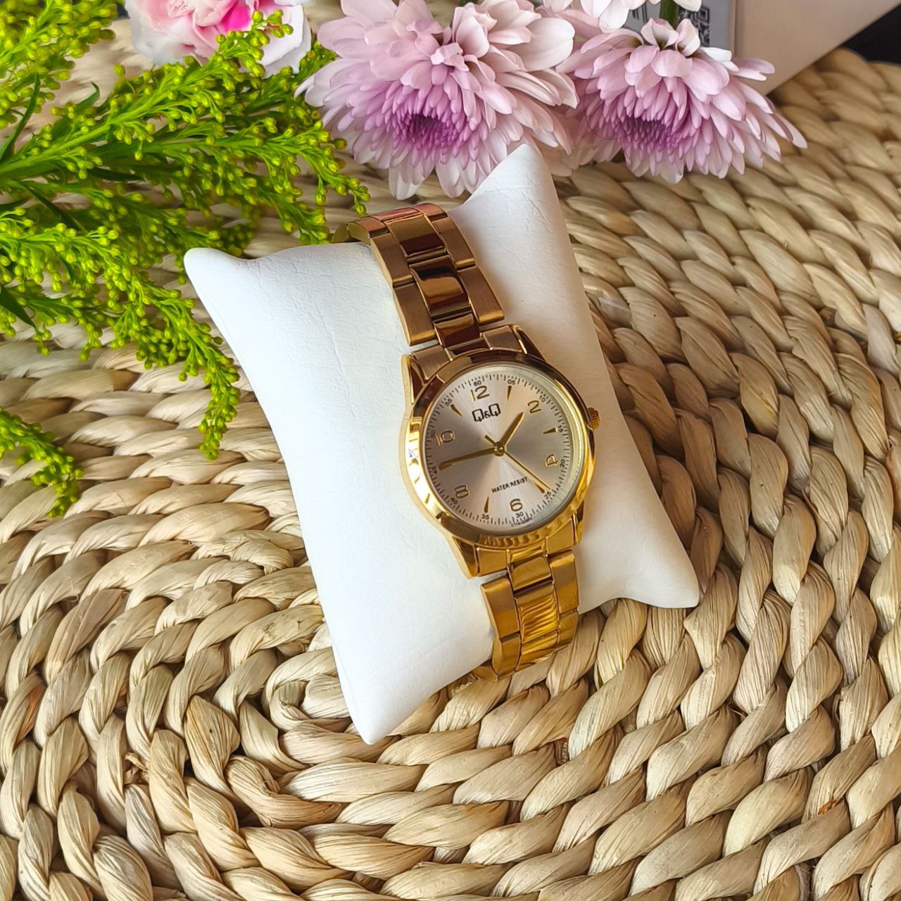 Reloj Mujer Qyq Original Q&q Elegante Dorado C11a-028py