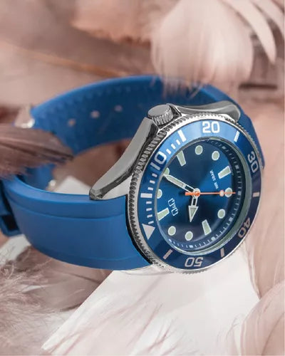 Reloj Q&Q C72A-006PY Hombre Azul Siliconado