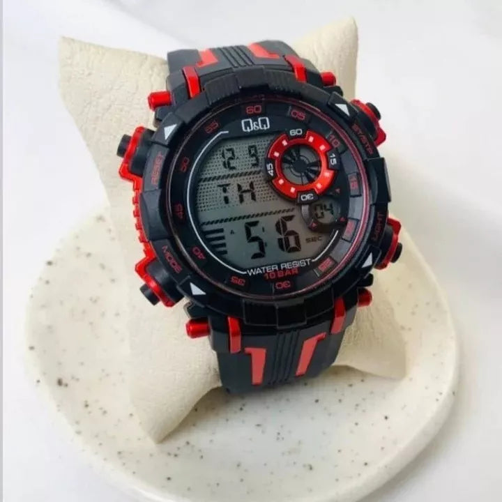 Reloj Q&Q M168J800Y Hombre Deportivo Digital Acuático