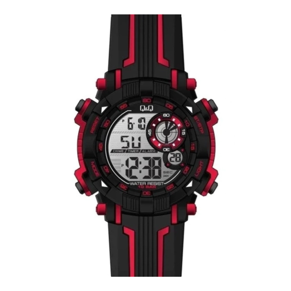 Reloj Q&Q M168J800Y Hombre Deportivo Digital Acuático