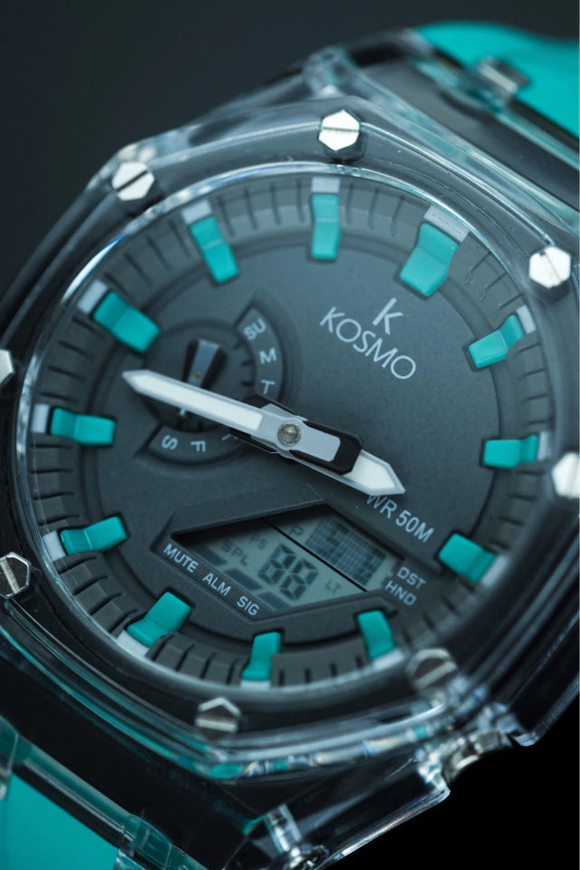 Kosmo K4010 Unisex Dual Time Watch, 50M Waterproof