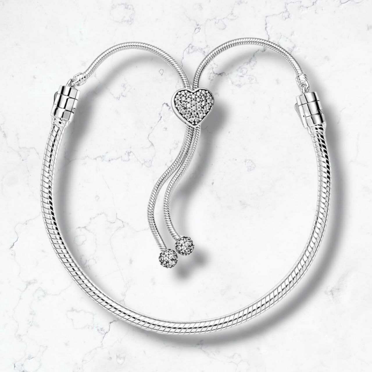 pulsera ajustable en plata925 de moda