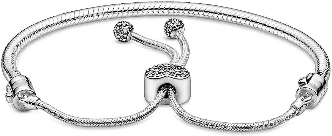 Pulsera Esclava De Moda Mujer En Plata925 Ajustable