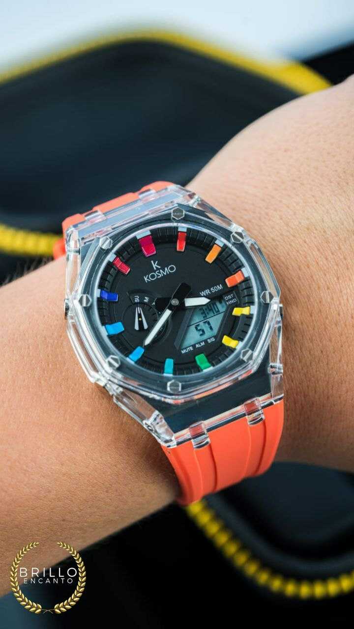 Kosmo K4010 Unisex Sports Watch Dual Time Waterproof 50M