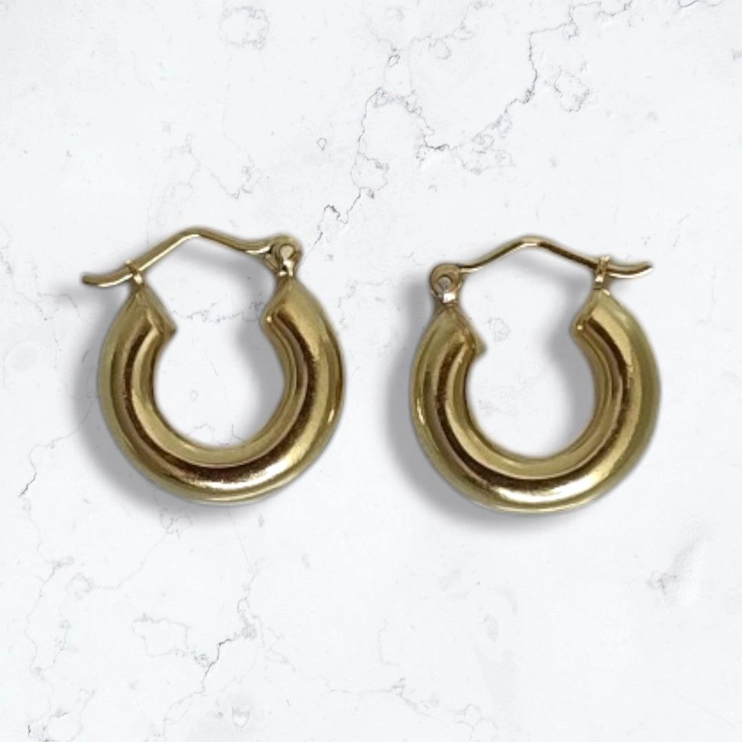 Candongas Oro Laminado 18k Hoops