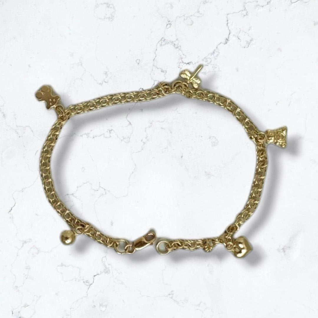 Manilla Pulsera Mujer Oro Laminado 18K DE 19 CM