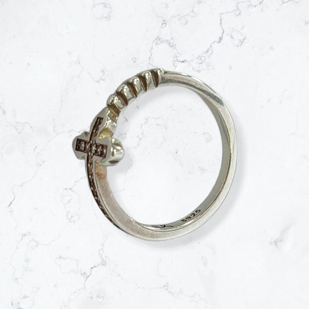 Anillo Cruz Plata925 Mujer delicada