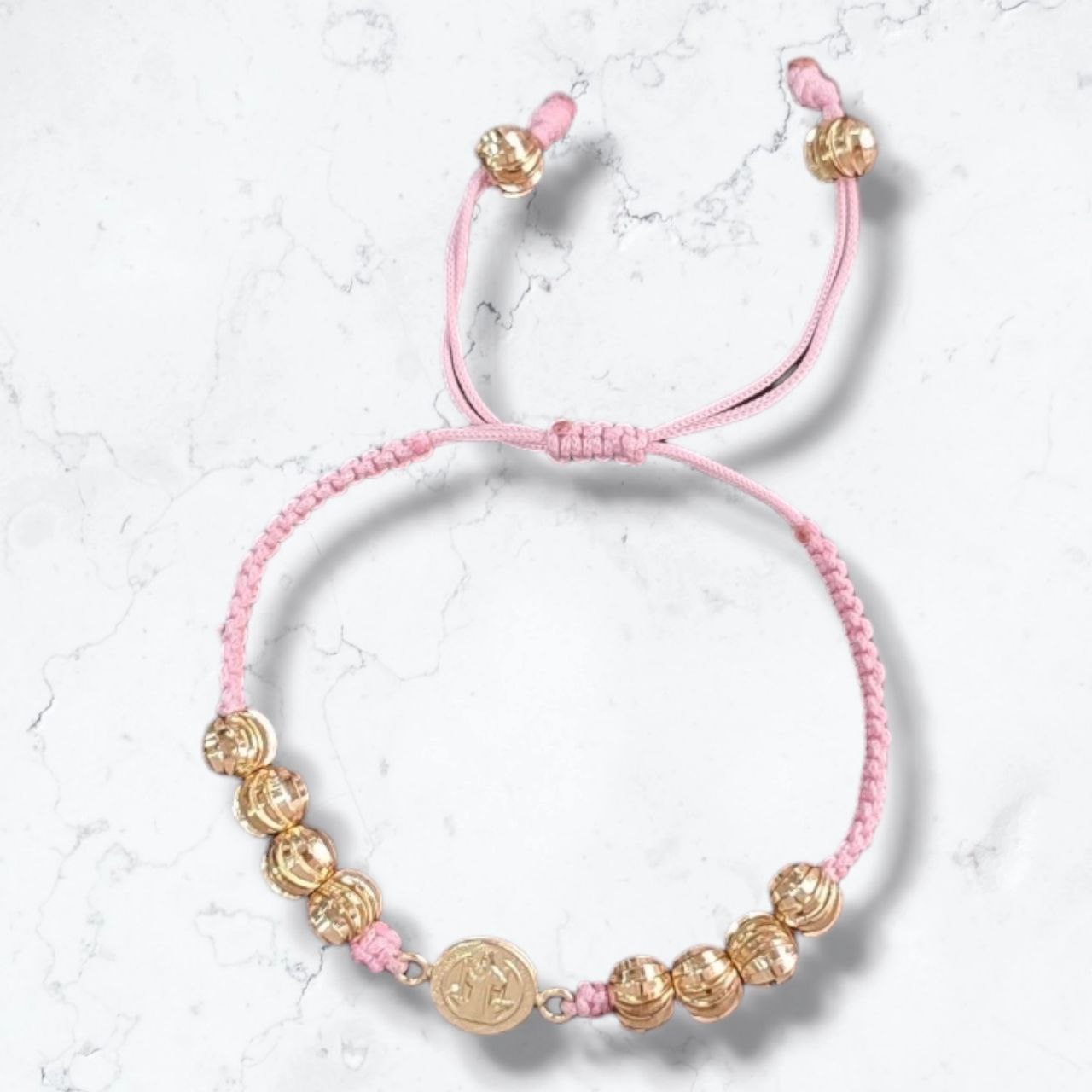 Pulsera San Benito Oro Laminado 18K Mujer