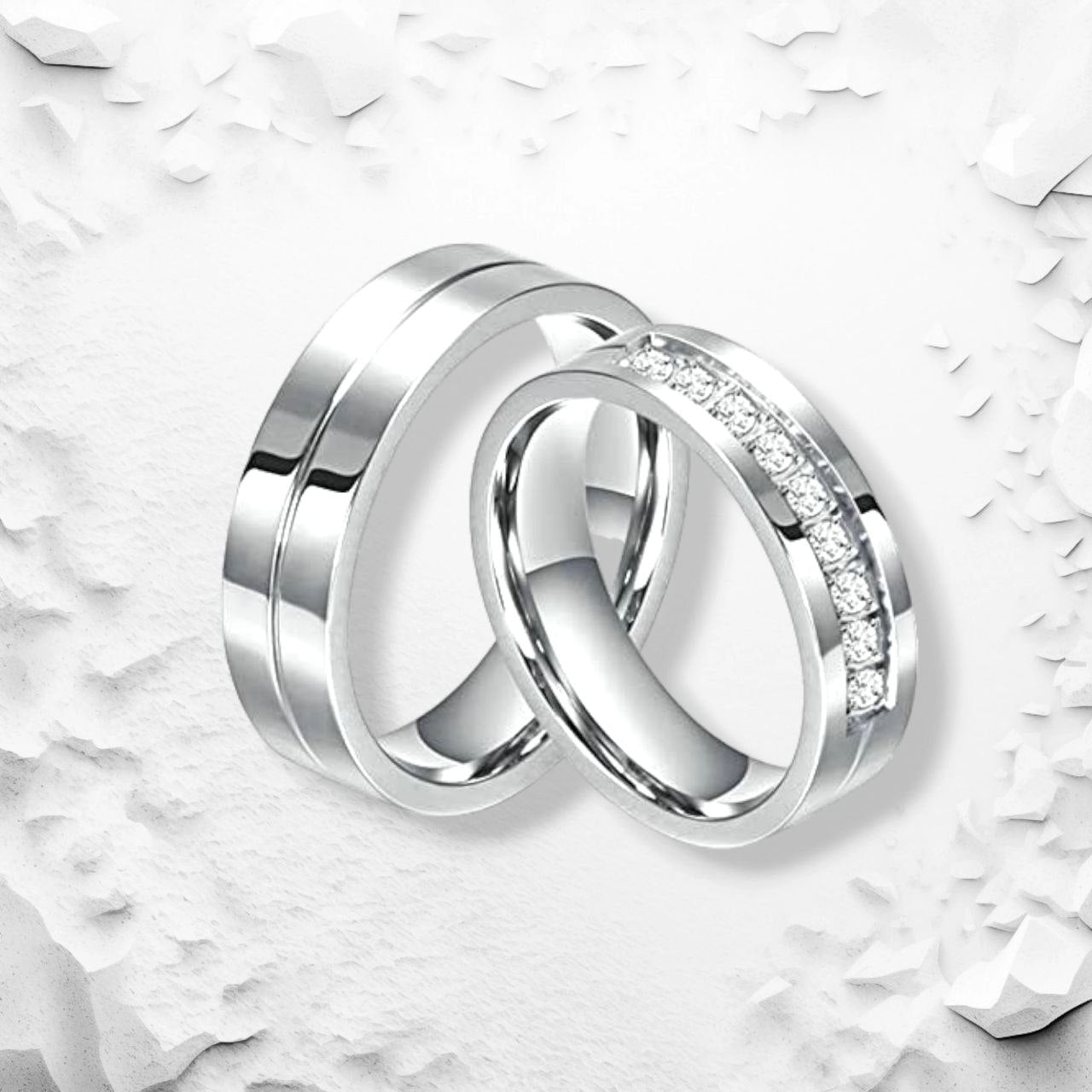Argollas Matrimonio plata Lecce con envió gratis Colombia y Villavicencio